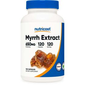 Nutricost Myrrh Extract Capsules 650 MG, 120 Capsules - Gluten Free, Non-GMO Supplement