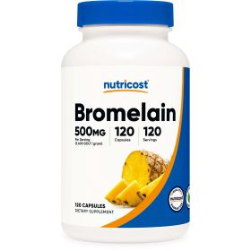 Nutricost Bromelain Supplement 500mg, 120 Vegetarian Capsules